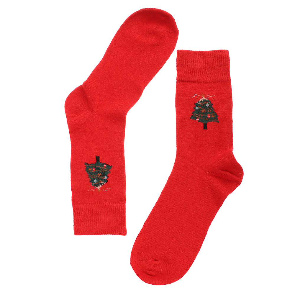 Носки женские "полушерсть" с рисунком, 65% полушерсть, 15% акрил, 10% спандекс, 10% эл, р. 36-39, арт.№ 019-528