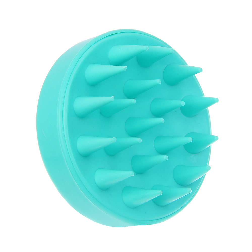 Щетка массажная для головы тм ЮНИLOOK, пластик, d7,7см,4 цвета, арт.№ 357-405