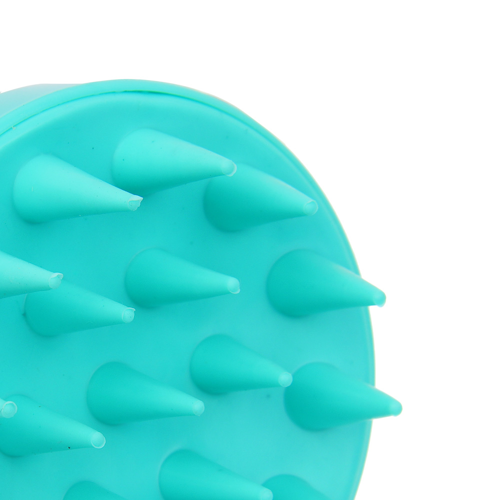 Щетка массажная для головы тм ЮНИLOOK, пластик, d7,7см,4 цвета, арт.№ 357-405