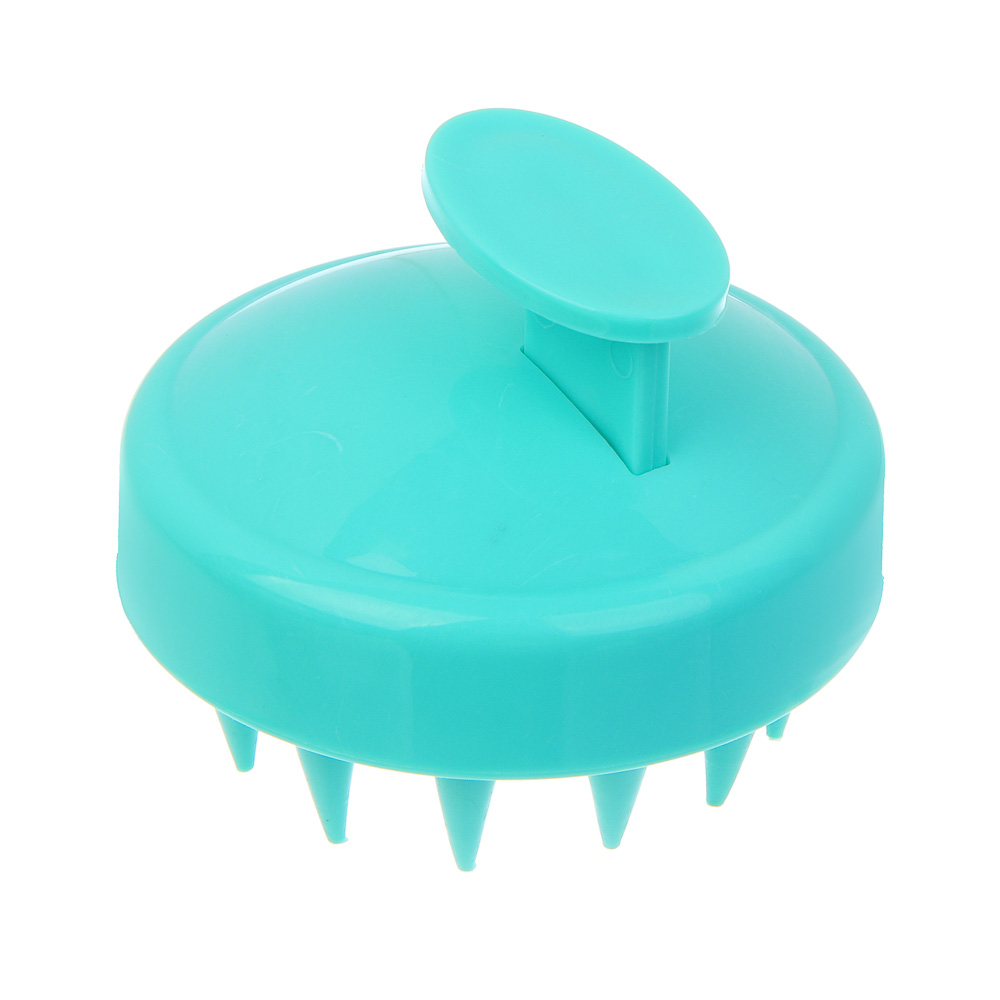 Щетка массажная для головы тм ЮНИLOOK, пластик, d7,7см,4 цвета, арт.№ 357-405