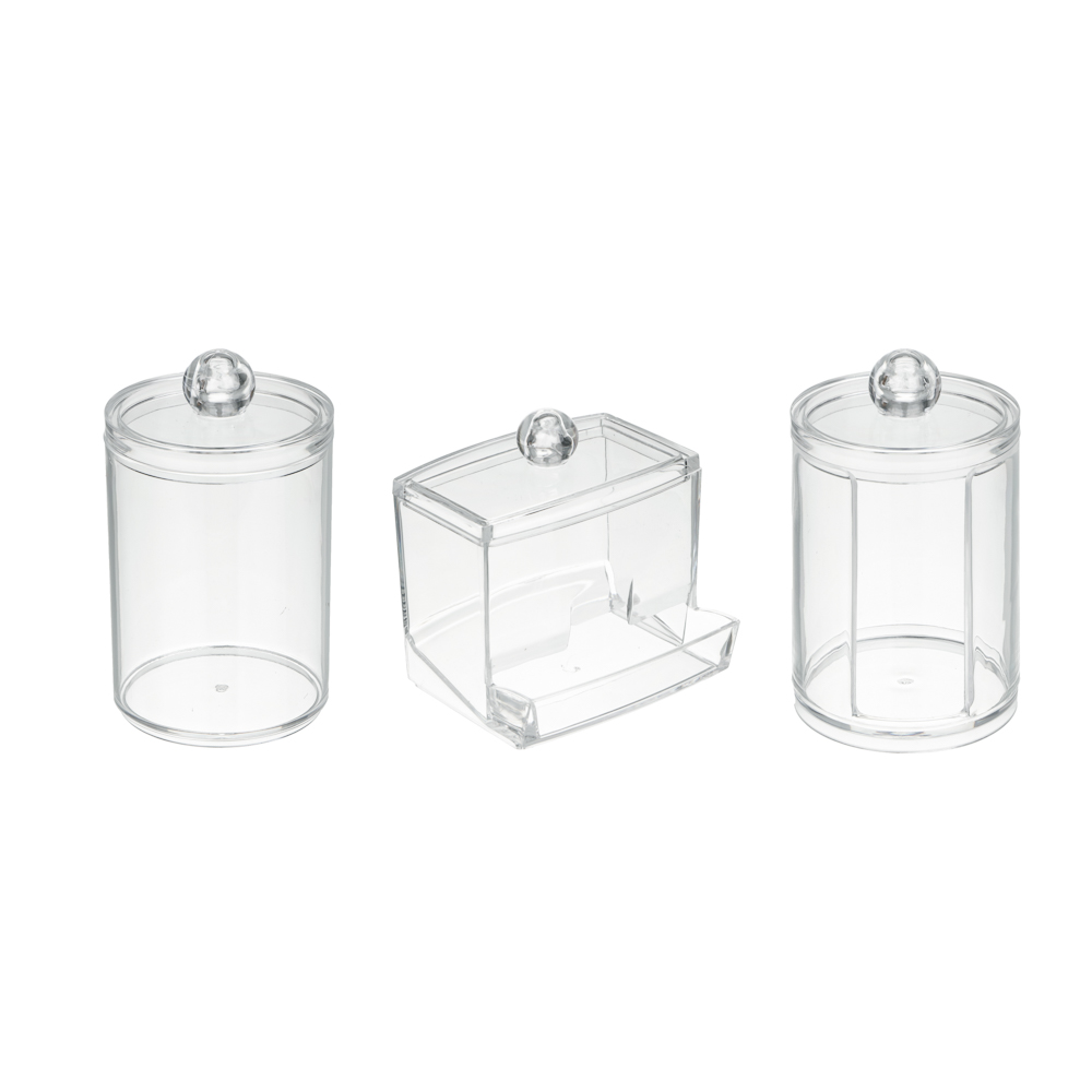 Набор органайзеров 3 штуки тм ЮНИLOOK, пластик, прозрачный, #123, арт.№ 357-408