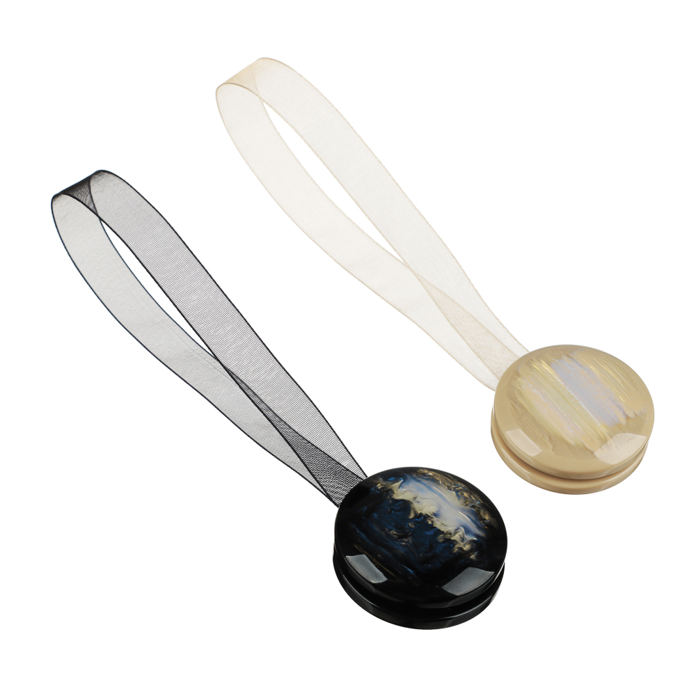 PROVANCE Подхват для штор магнитный 2-сторонний, "Оникс", 32см, d4см, 2 цвета, арт.№ 491-435