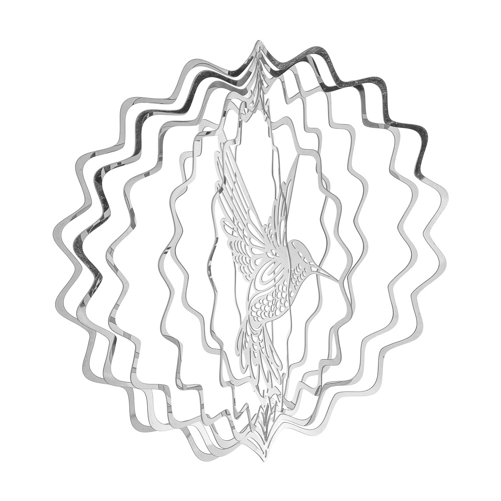 INBLOOM Вертушка 3D металлическая для отпугивания птиц, 15см, арт.№ 156-024