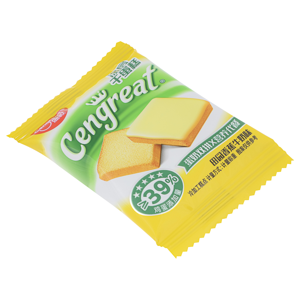 Сухой пирог с глазурью "Шенгге", 2 вкуса (банан/шоколад), 10г., арт.№ 347-409