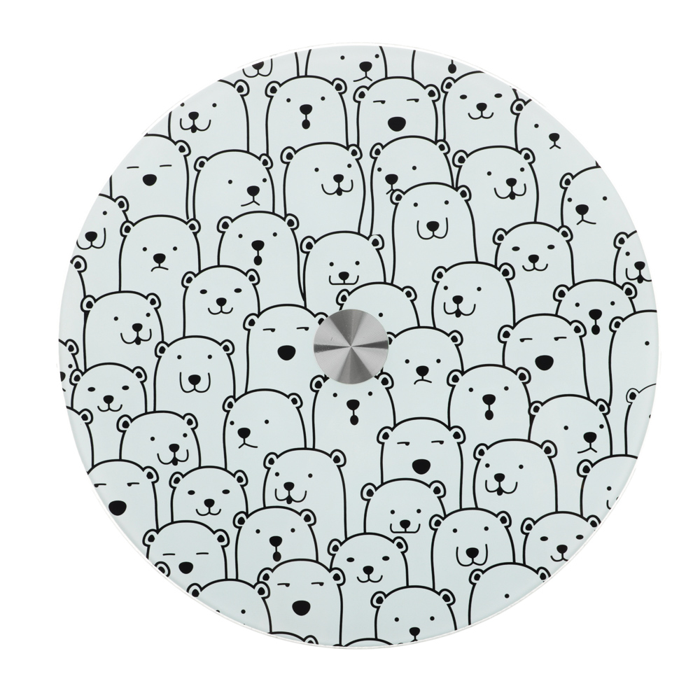 VETTA Тортовница вращающаяся "Пэтс", d30см, стекло, арт.№ 877-678