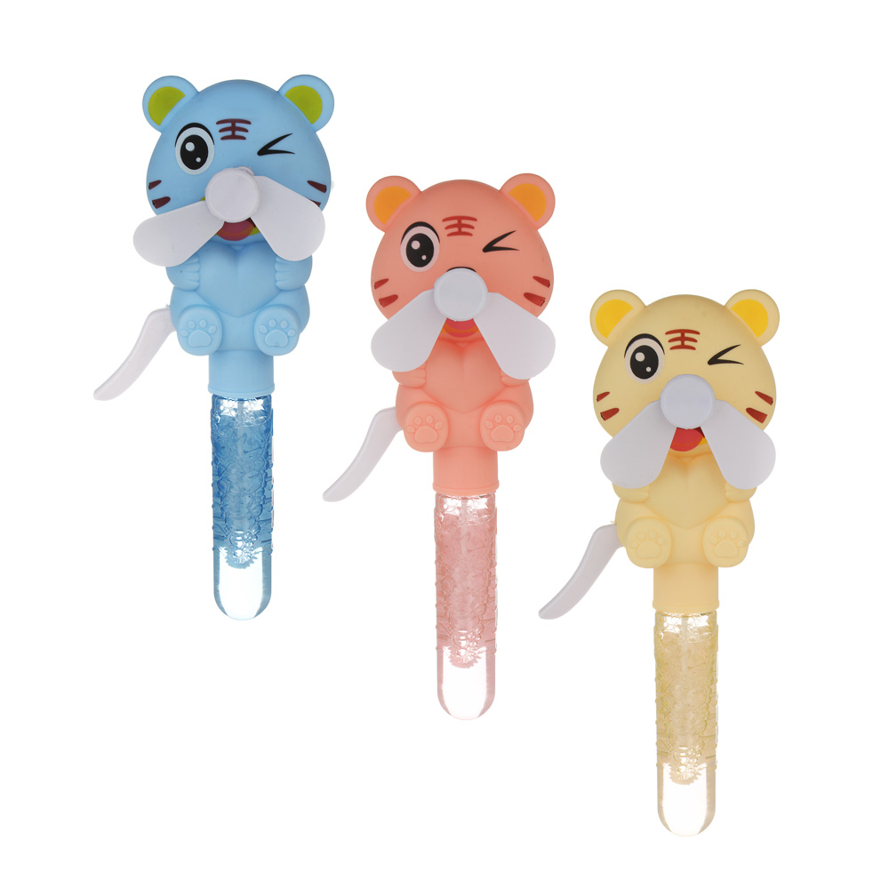 ИГРОЛЕНД Мыльные пузыри с вентилятором в виде животных, объем 30 мл, ABS, PVC, 21х10,5 см, 3 дизайна, арт.№ 460-007