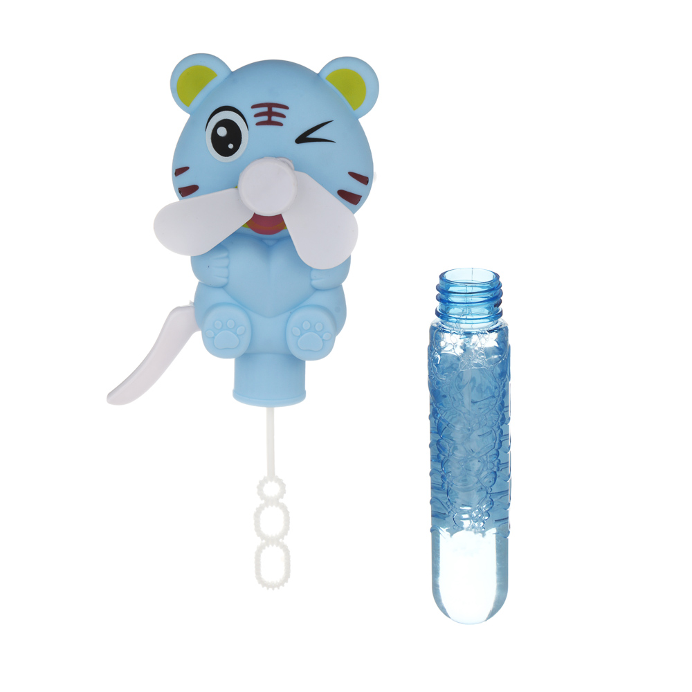 ИГРОЛЕНД Мыльные пузыри с вентилятором в виде животных, объем 30 мл, ABS, PVC, 21х10,5 см, 3 дизайна, арт.№ 460-007