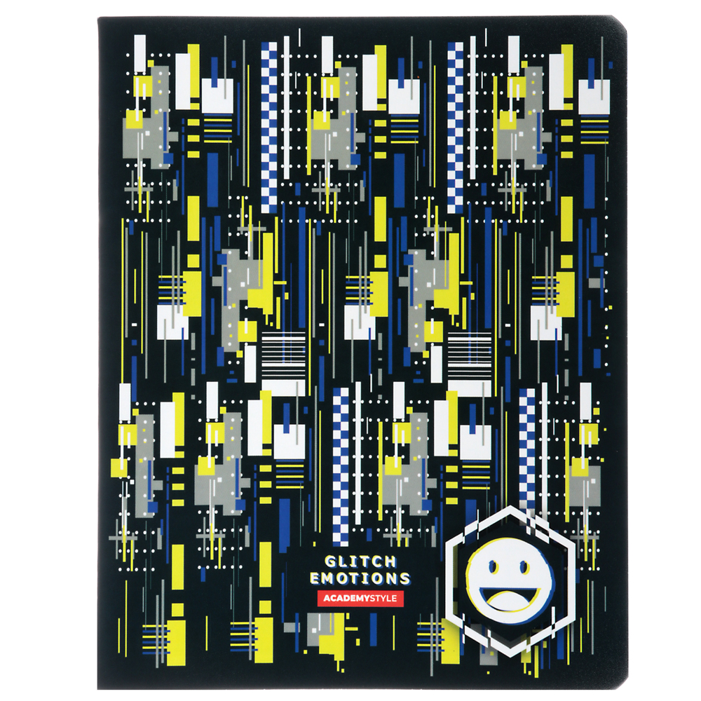 Тетрадь 48л. в кл. ПРЕМИУМ, офсет, обл.картон, скрепка, "Эмоции", двойной выб.лак, 10415, арт.№ 578-058