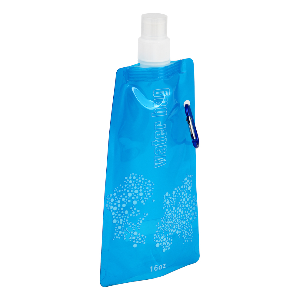 РУССО ТУРИСТО Фляжка складная с карабином 380 мл, ПВХ, 6 цветов, арт.№ 123-017