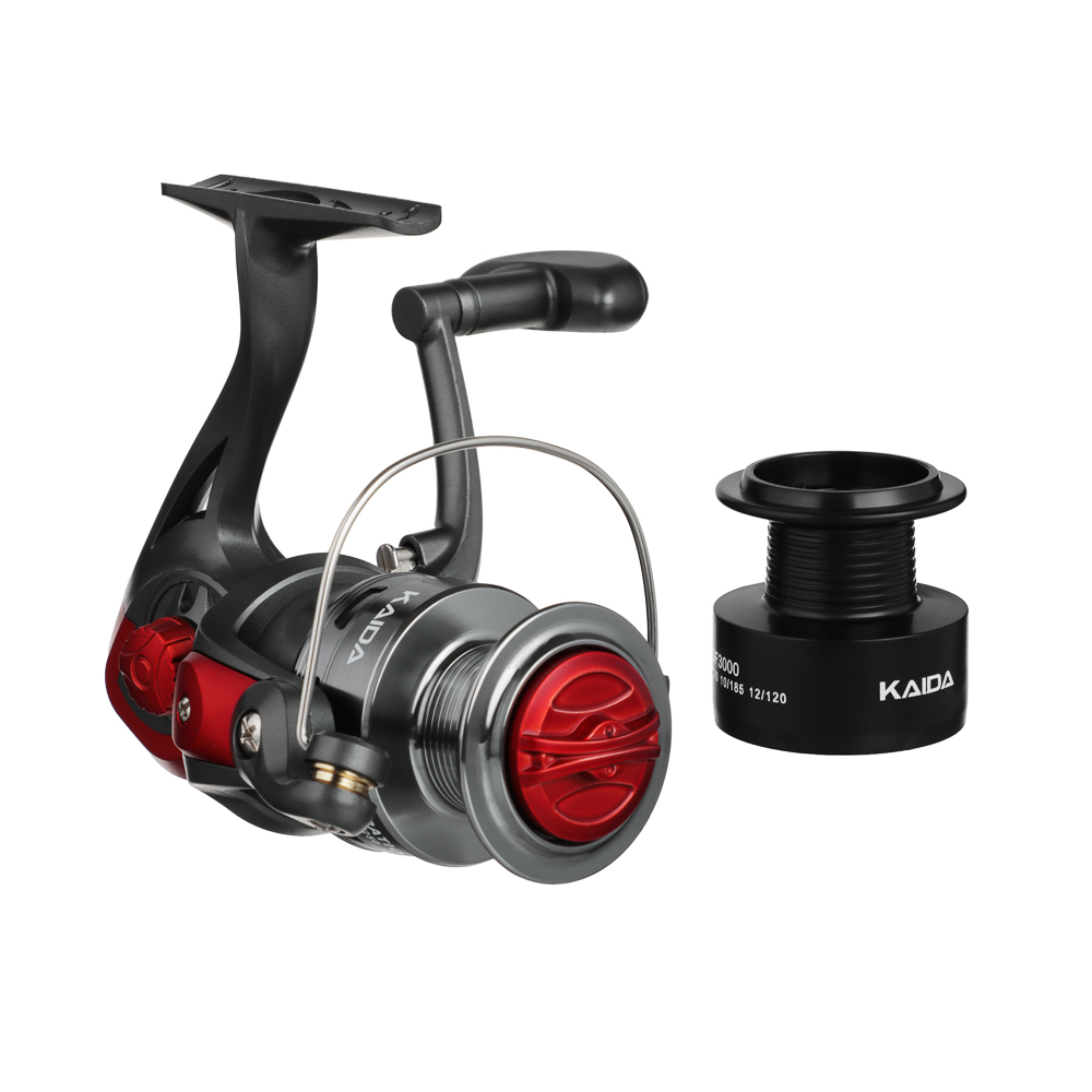 KAIDA Катушка Differ Red, 3000, 3+1, передний фрикцион, металл шпуля, доп. шпуля в компл., арт.№ 142-040