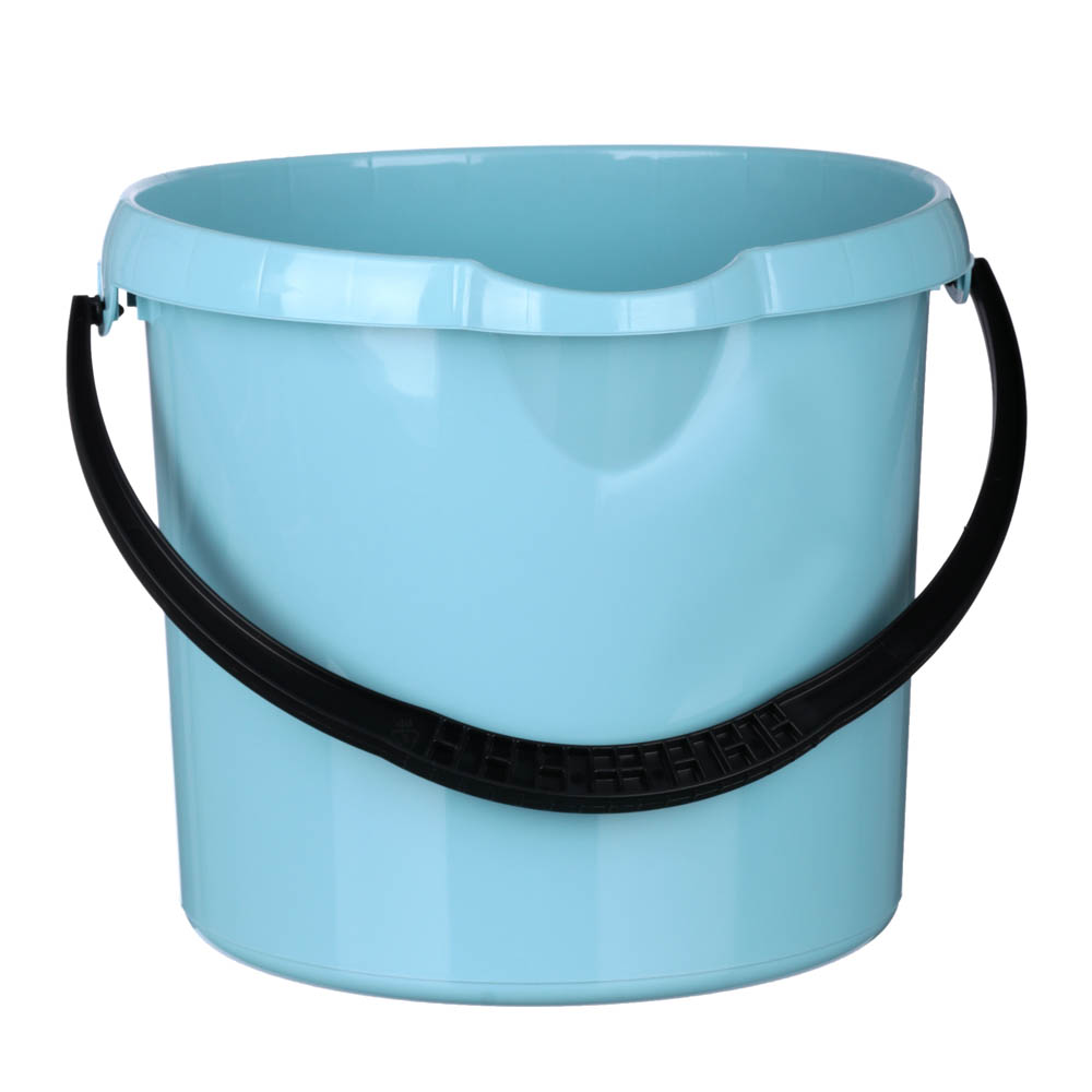 VETTA Ведро "Cuba" круглое 9л, пластик, светло-голубой, арт.№ 407-053