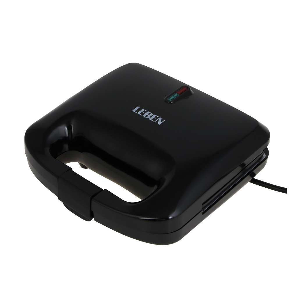 LEBEN Мультипекарь 3-в-1, 1000 Вт, 3 съёмных панели (орешки, венские вафли, гриль), арт.№ 271-033