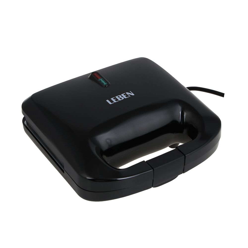 LEBEN Мультипекарь 3-в-1, 1000 Вт, 3 съёмных панели (орешки, венские вафли, гриль), арт.№ 271-033