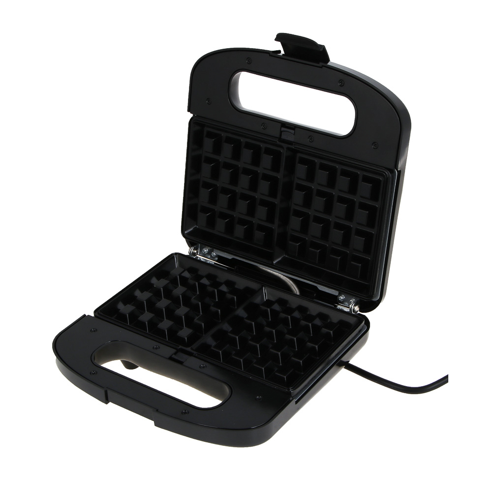 LEBEN Мультипекарь 3-в-1, 1000 Вт, 3 съёмных панели (орешки, венские вафли, гриль), арт.№ 271-033