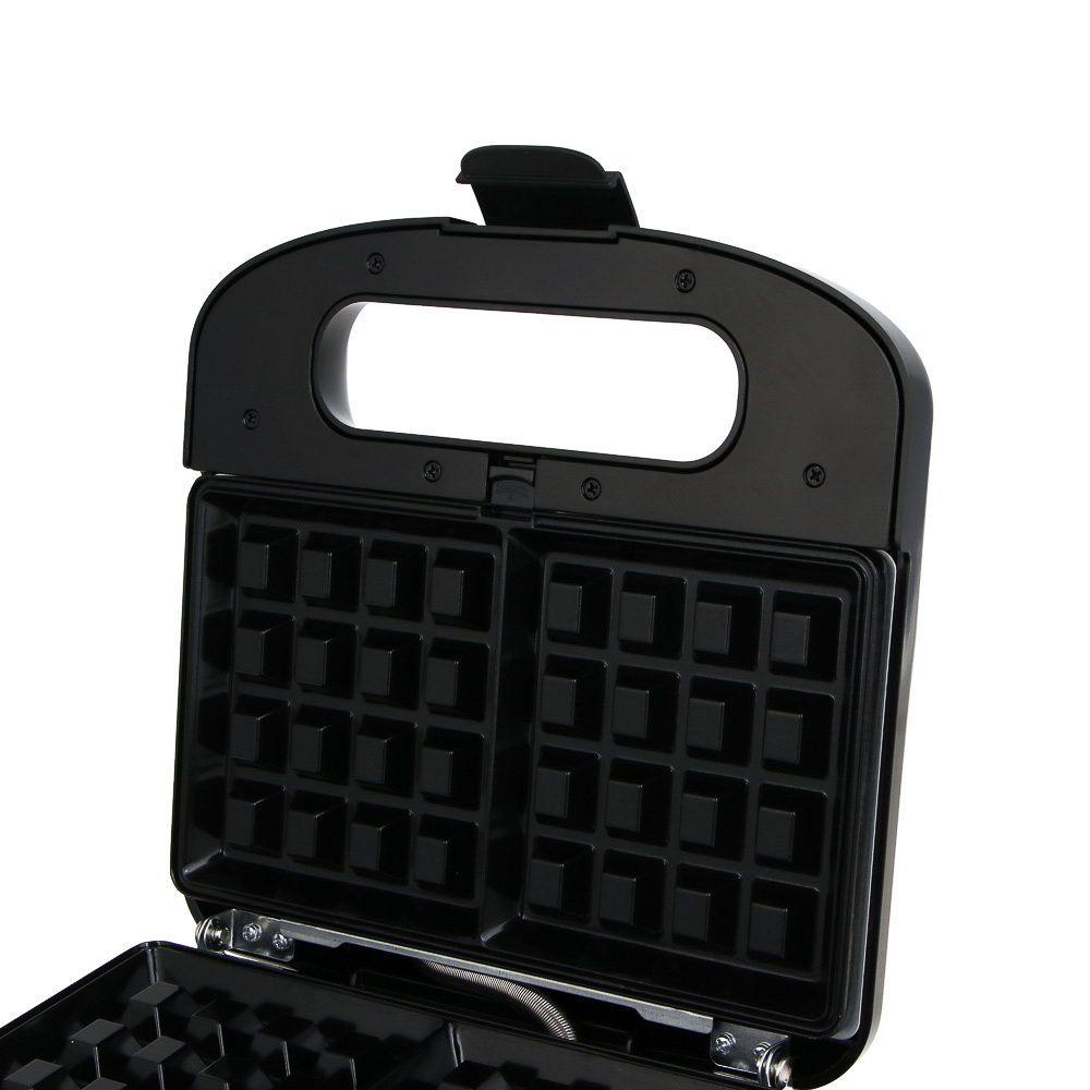 LEBEN Мультипекарь 3-в-1, 1000 Вт, 3 съёмных панели (орешки, венские вафли, гриль), арт.№ 271-033