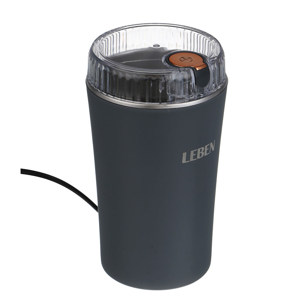 LEBEN Кофемолка 200Вт, загрузка 65г, пластик, металл, арт.№ 286-049