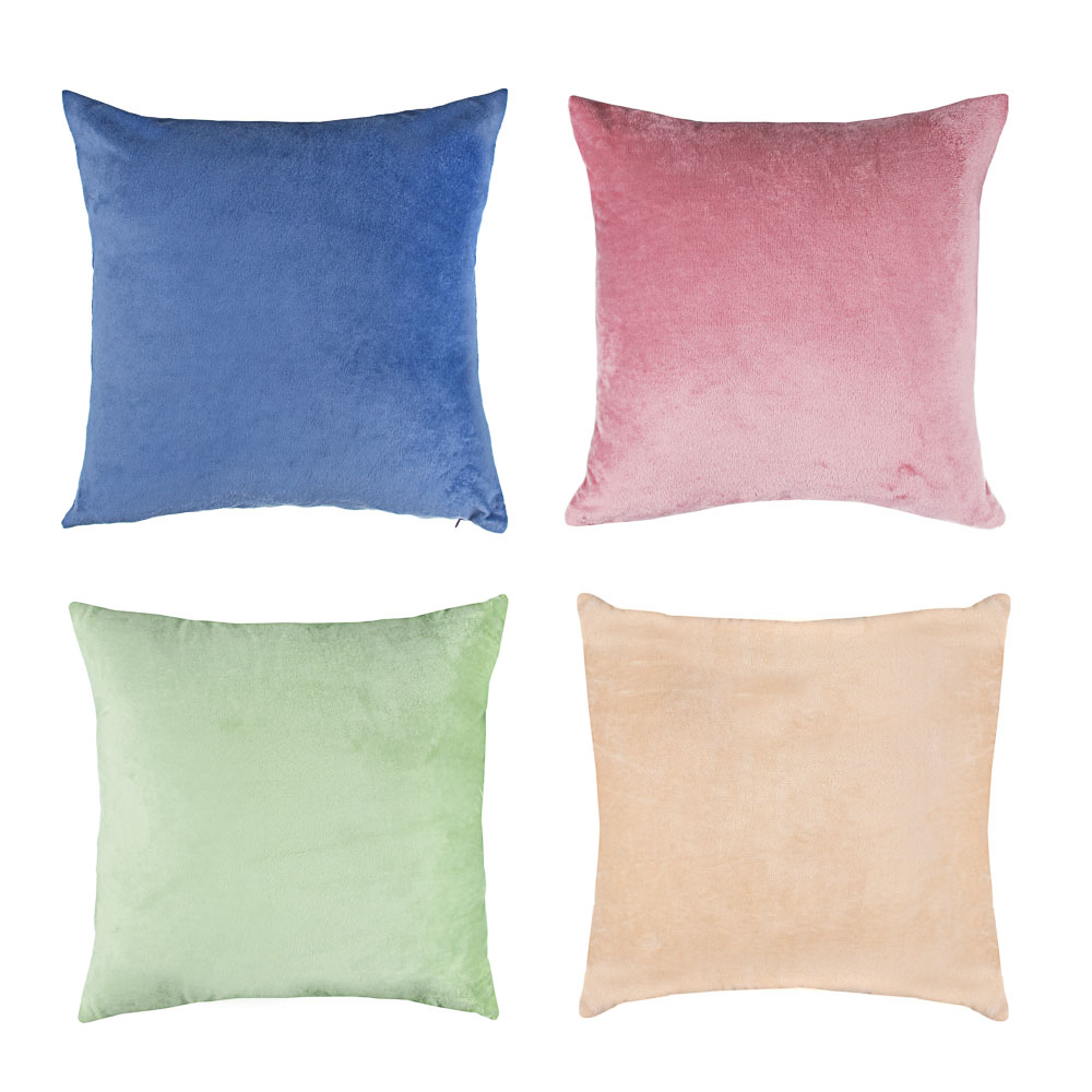 PROVANCE Наволочка декоративная 40х40см, 100% полиэстер, "Велюр", 4 цвета, арт.№ 497-040
