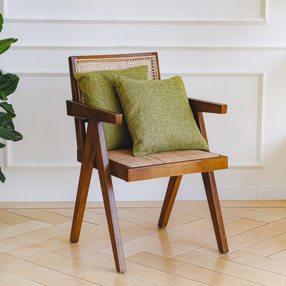 PROVANCE Чехол декоративный на подушку, 40х40см, 100% полиэстер, "Акцент", зеленый, арт.№ 497-033