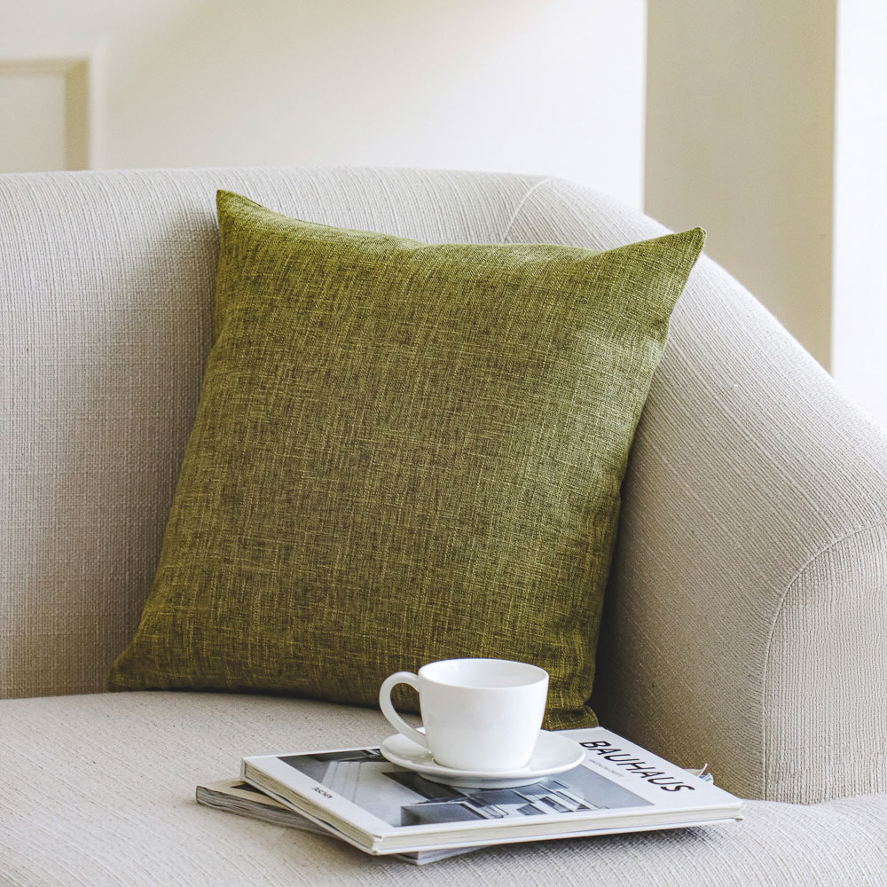 PROVANCE Чехол декоративный на подушку, 40х40см, 100% полиэстер, "Акцент", зеленый, арт.№ 497-033