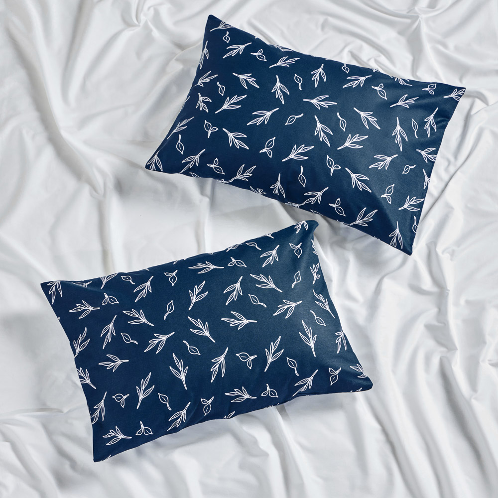 PROVANCE Нэви Наволочки 50х70см, 100% хлопок, бязь, 2шт, синий, арт.№ 432-256