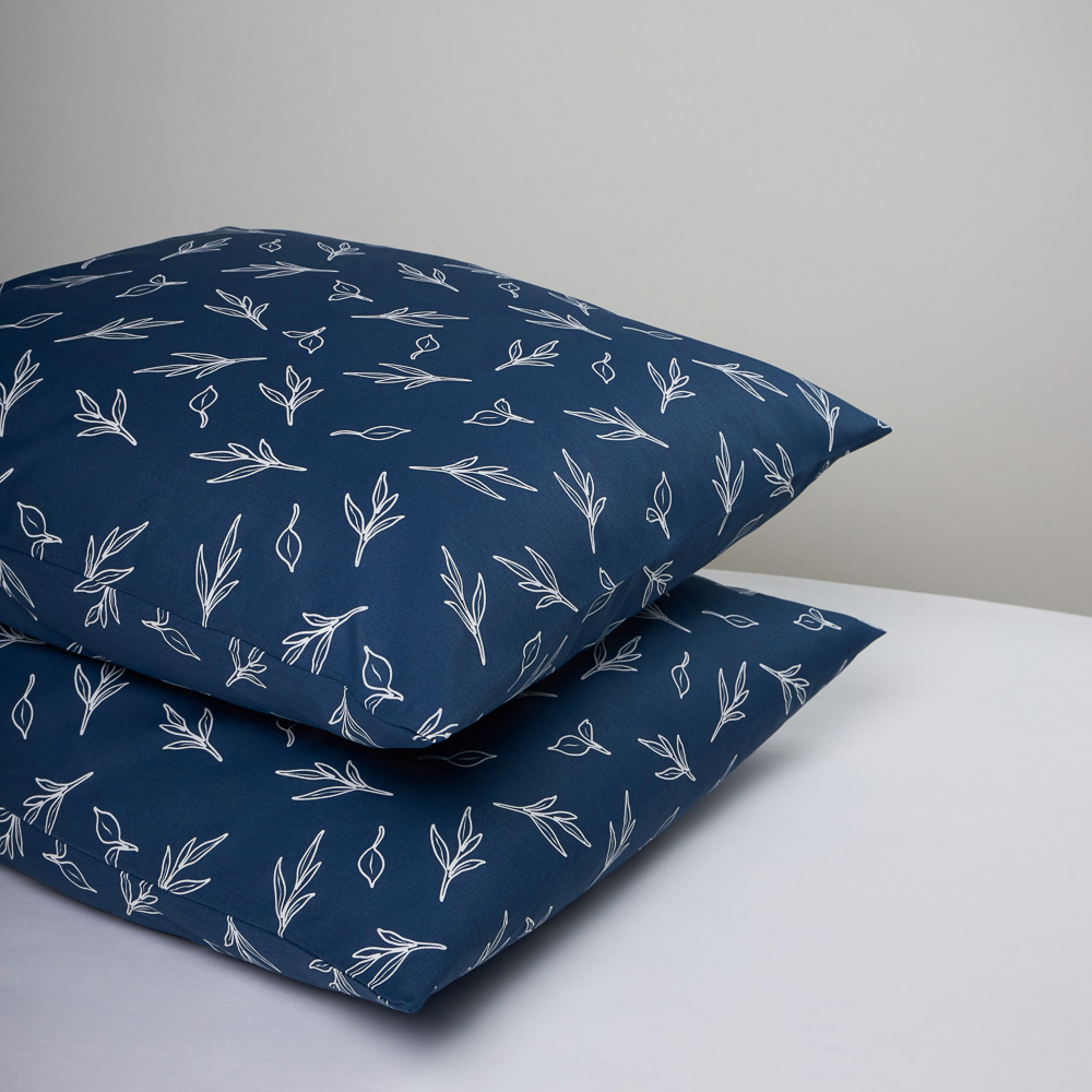 PROVANCE Нэви Наволочки 70х70см, 100% хлопок, бязь, 2шт, синий, арт.№ 432-257