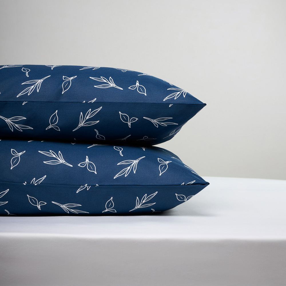 PROVANCE Нэви Наволочки 70х70см, 100% хлопок, бязь, 2шт, синий, арт.№ 432-257