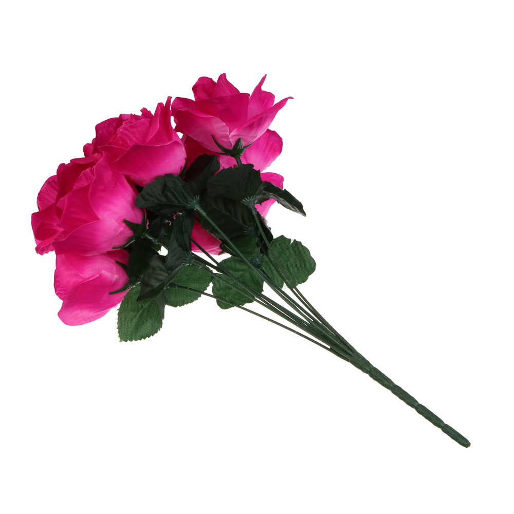 Букет искусственных цветов тм LADECOR розы, длина 43 см, арт.№ 426-012