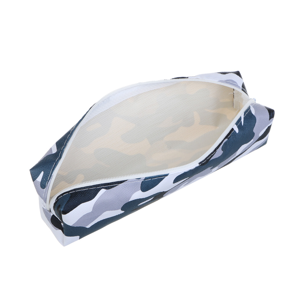 Пенал школьный прямоугольный 19х5х3,5 см, ПВХ, 4 дизайна, арт.№ 238-260