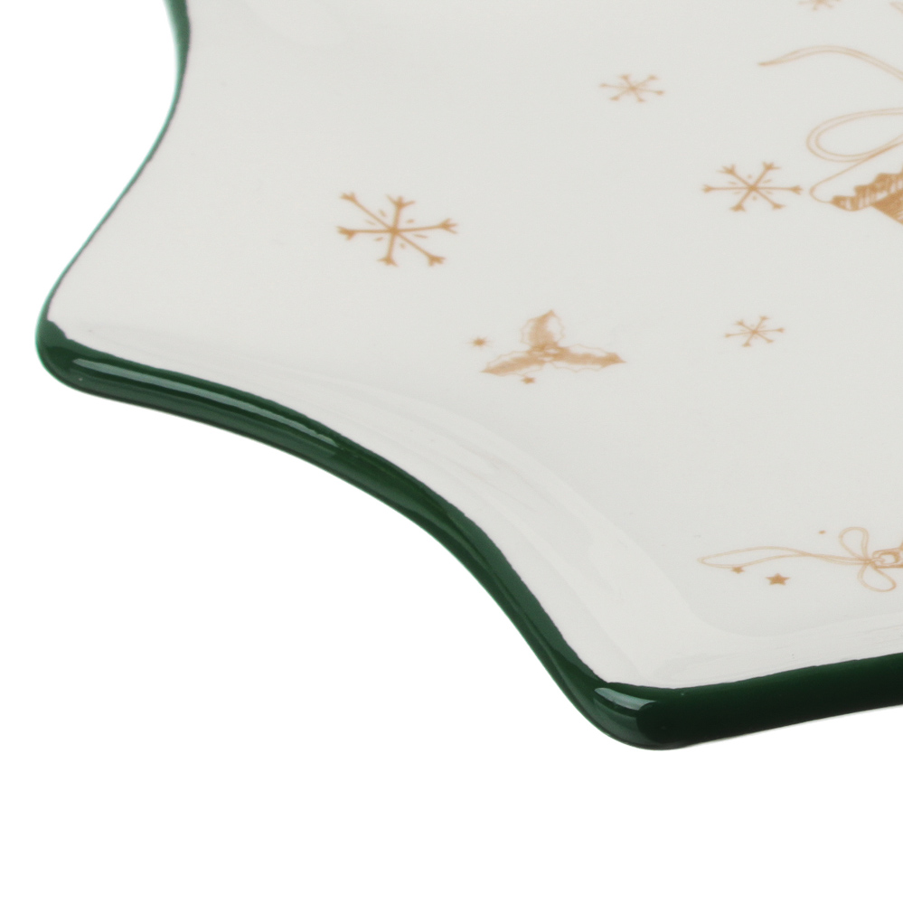 MILLIMI Пряничный домик Блюдо в форме звезды 25,5х2см, керамика, арт.№ 820-130