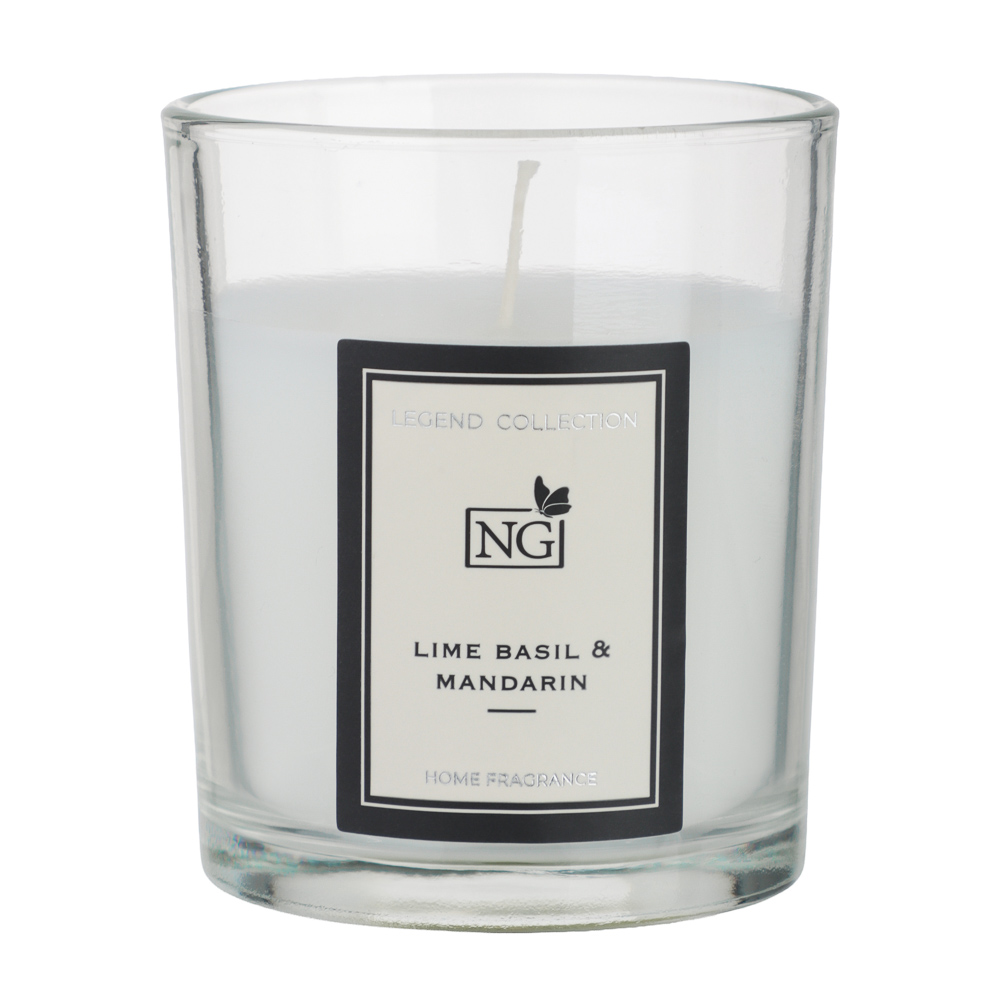 NEW GALAXY Свеча ароматизированная LEGEND COLLECTION, 88 гр, Lime basil & mandarin, арт.№ 778-286