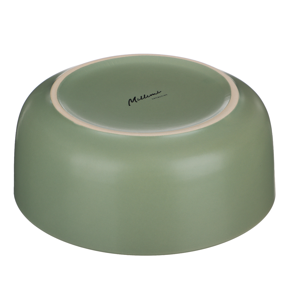 Салатник 15см, тм MILLIMI Треция фисташковый, керамика, арт.№ 824-284