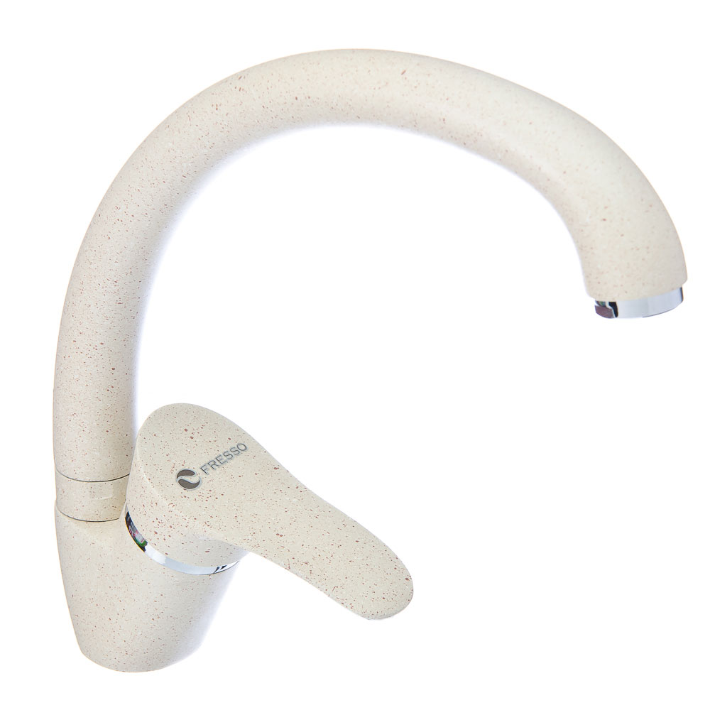 Смеситель 21 для кухни с бок. ручкой, керам. картридж 35мм, беж, без подв, арт.№ 566-248