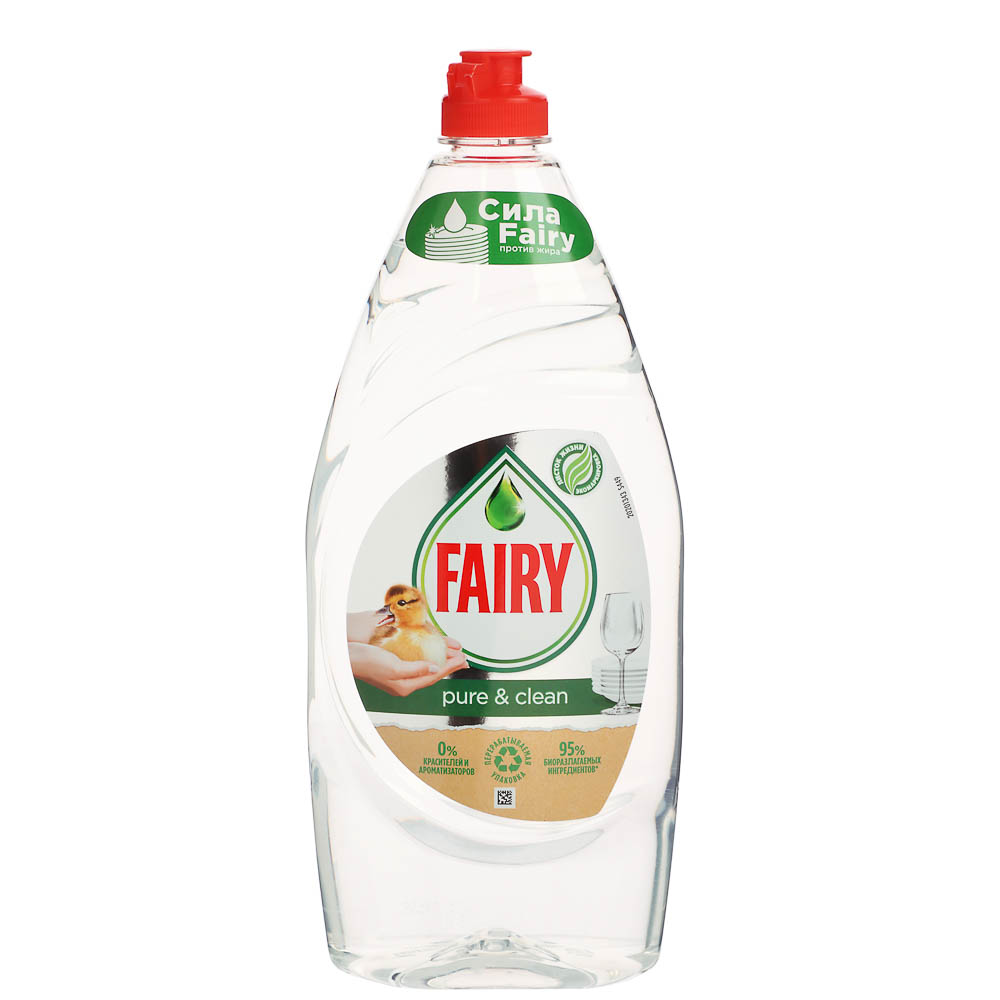 Средство для мытья посуды FAIRY Pure & Clean, 900мл, арт.№ 992-086
