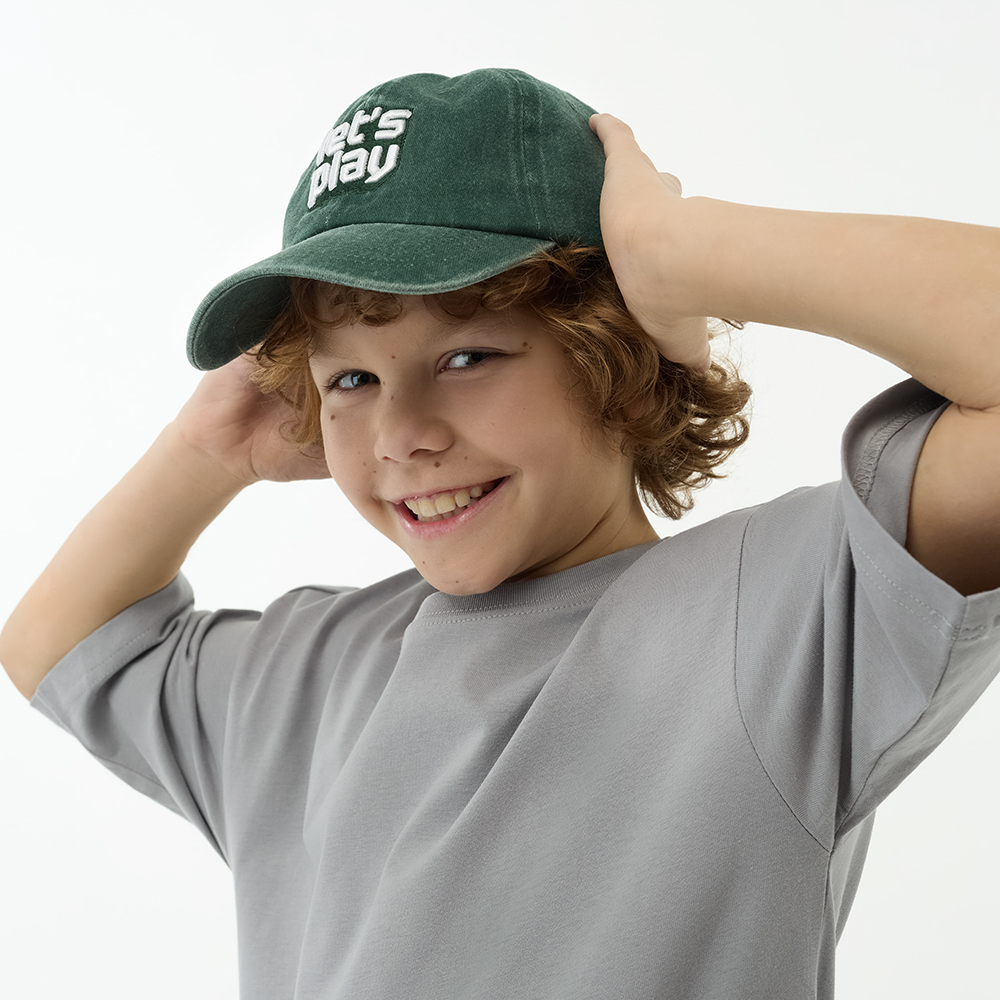 GALANTE Кепка детская, р.54, 30% хлопок, 70% полиэстер, зеленый, ВЛ25-04, #3, арт.№ 314-941