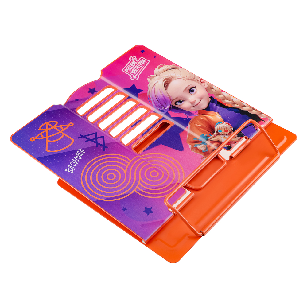 BY Русские Супергерои Подставка д/книг, д/А5, 20х15,5х19см, металл с цв. печатью, "Василиса Джуниор", арт.№ 801-009