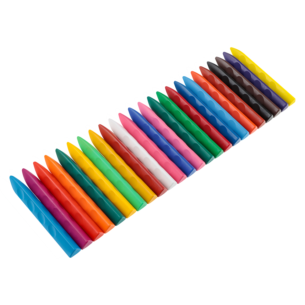 BY Русские Супергерои Мелки восковые пласт., 24 цвета, эрг.3-гранная форма, 10см, "Конек Джуниор", арт.№ 801-011