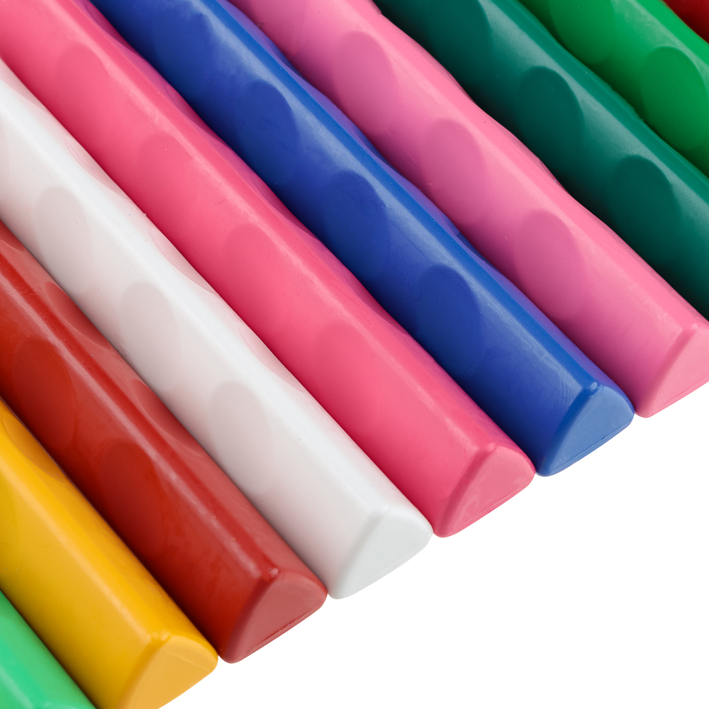 BY Русские Супергерои Мелки восковые пласт., 24 цвета, эрг.3-гранная форма, 10см, "Конек Джуниор", арт.№ 801-011