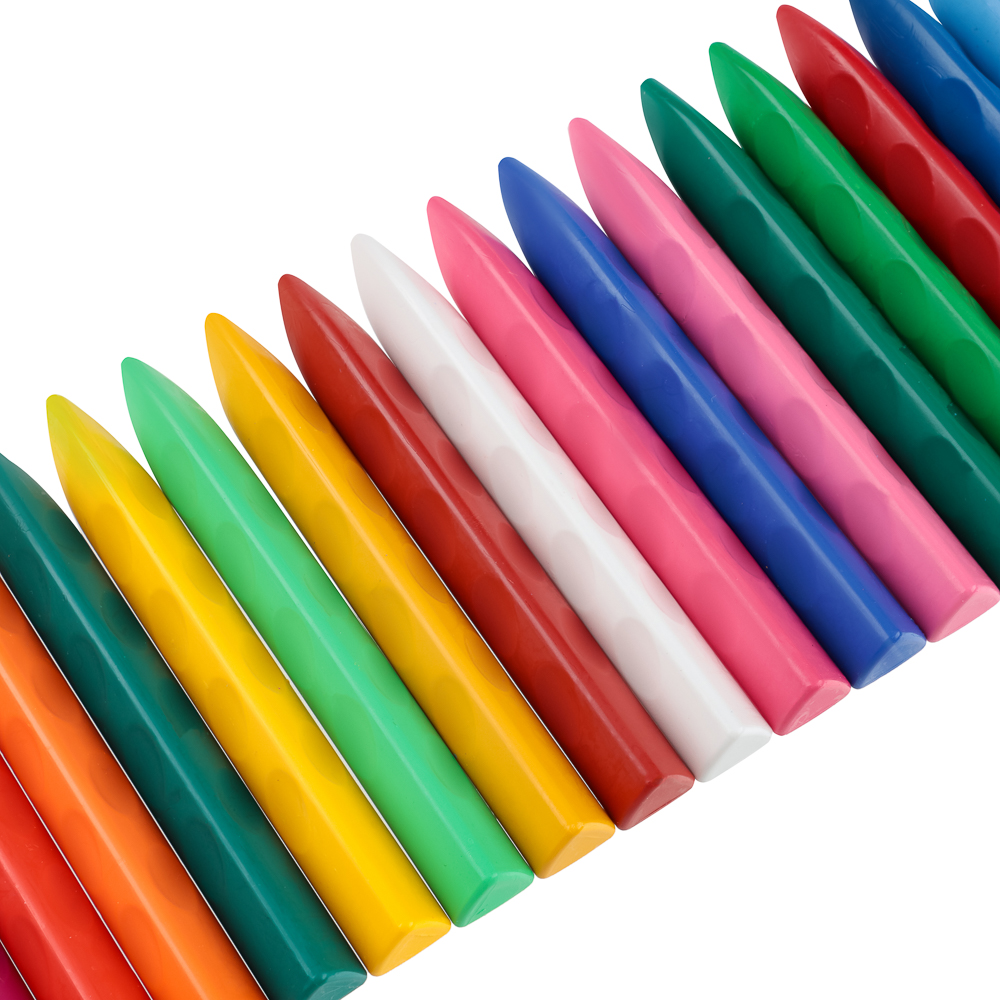 BY Русские Супергерои Мелки восковые пласт., 24 цвета, эрг.3-гранная форма, 10см, "Конек Джуниор", арт.№ 801-011