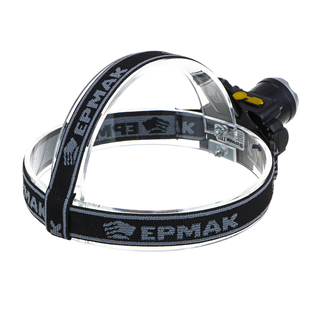 Фонарик налобный тм ЕРМАК, XPE, 5 Вт, 73х35х64 см, 4 режима, 1500мАч, USВ кабель, пластик, арт.№ 221-017