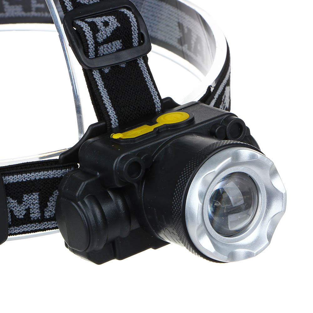 Фонарик налобный тм ЕРМАК, XPE, 5 Вт, 73х35х64 см, 4 режима, 1500мАч, USВ кабель, пластик, арт.№ 221-017