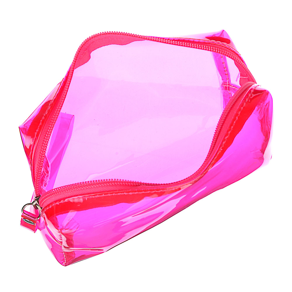 Косметичка прозрачная тм ЮL, ПВХ, 17х9х5,5см, 4-6 цветов, арт.№ 327-227