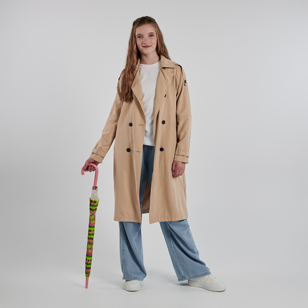 Зонт-трость, универсальный, металл, пластик, ПВХ, 60 см, 8 спиц, авокадо, RST910, арт.№ 302-384