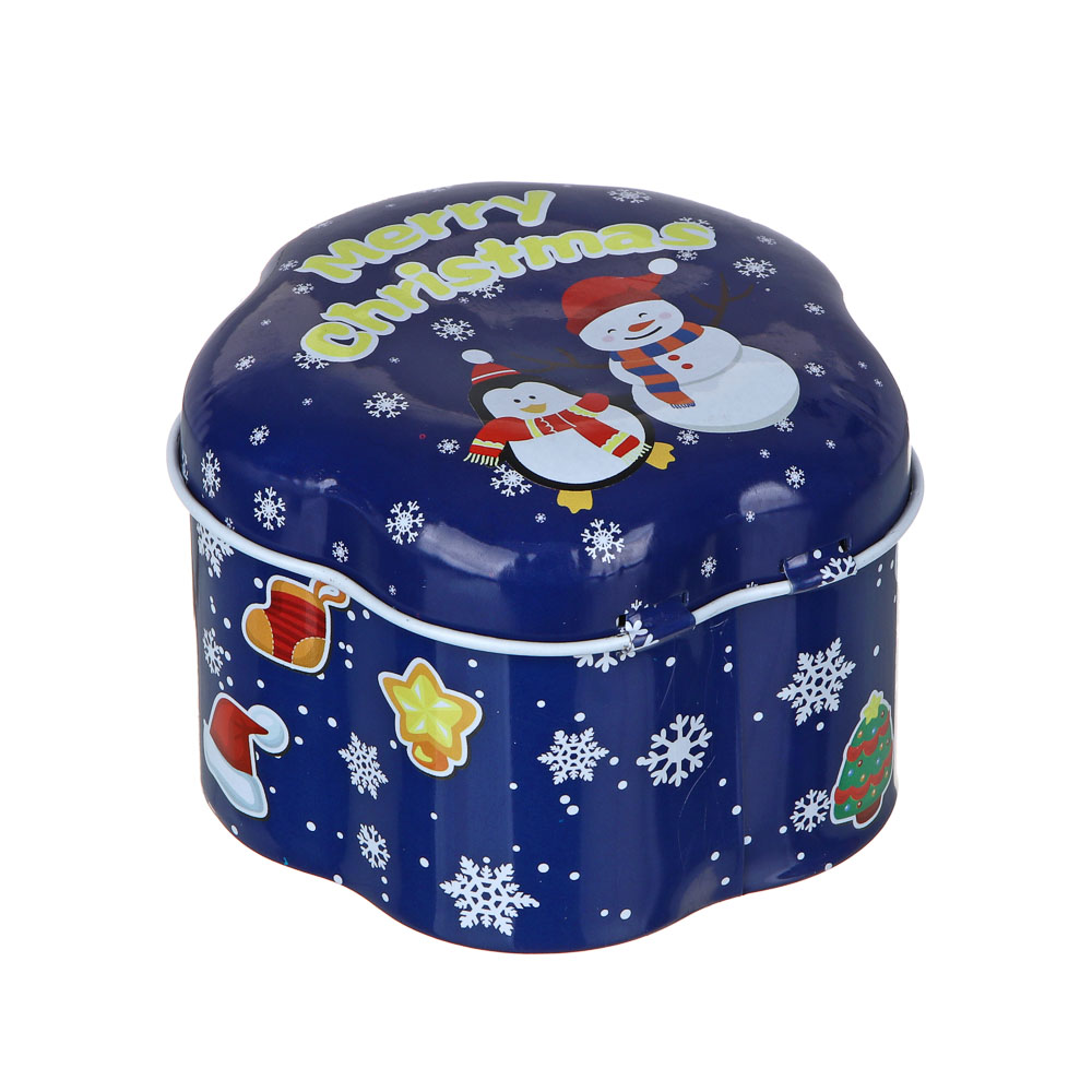 СНОУ БУМ Копилка жестяная, 10,5x9x7см, 4 дизайна, арт.№ 359-908