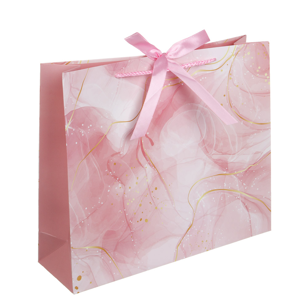 Пакет тм Fntastic подарочный, с лентой, L 30x25,5x9см, бумага, 4 дизайна, арт.№ 507-429