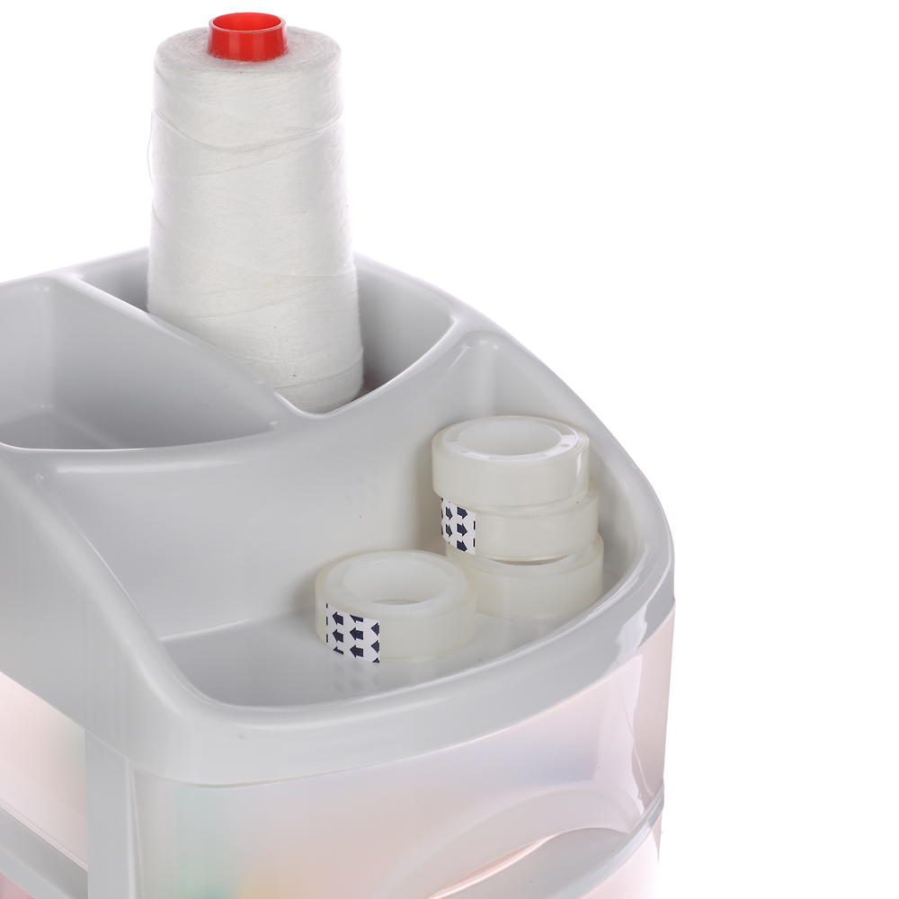 Органайзер универсальный 2 ящика, 21x17x18,4 см, пластик, арт.№ 457-135