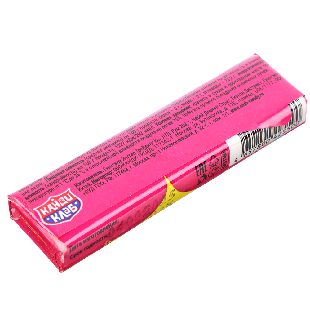 Жевательная резинка в пластинках с татуировками "Аниме Клаб" ассорти 12,5гр, арт.№ 347-377