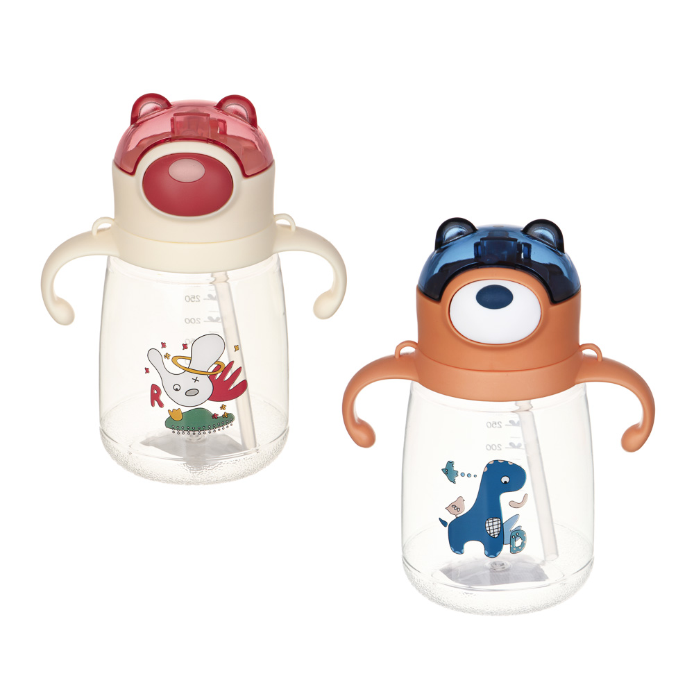 Бутылочка детская с ручками "Зверята", 450 мл, пластик, арт.№ 829-218