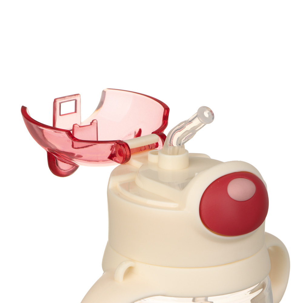 Бутылочка детская с ручками "Зверята", 450 мл, пластик, арт.№ 829-218