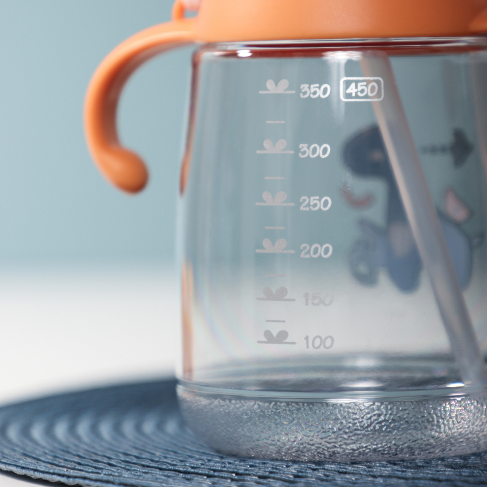 Бутылочка детская с ручками "Зверята", 450 мл, пластик, арт.№ 829-218