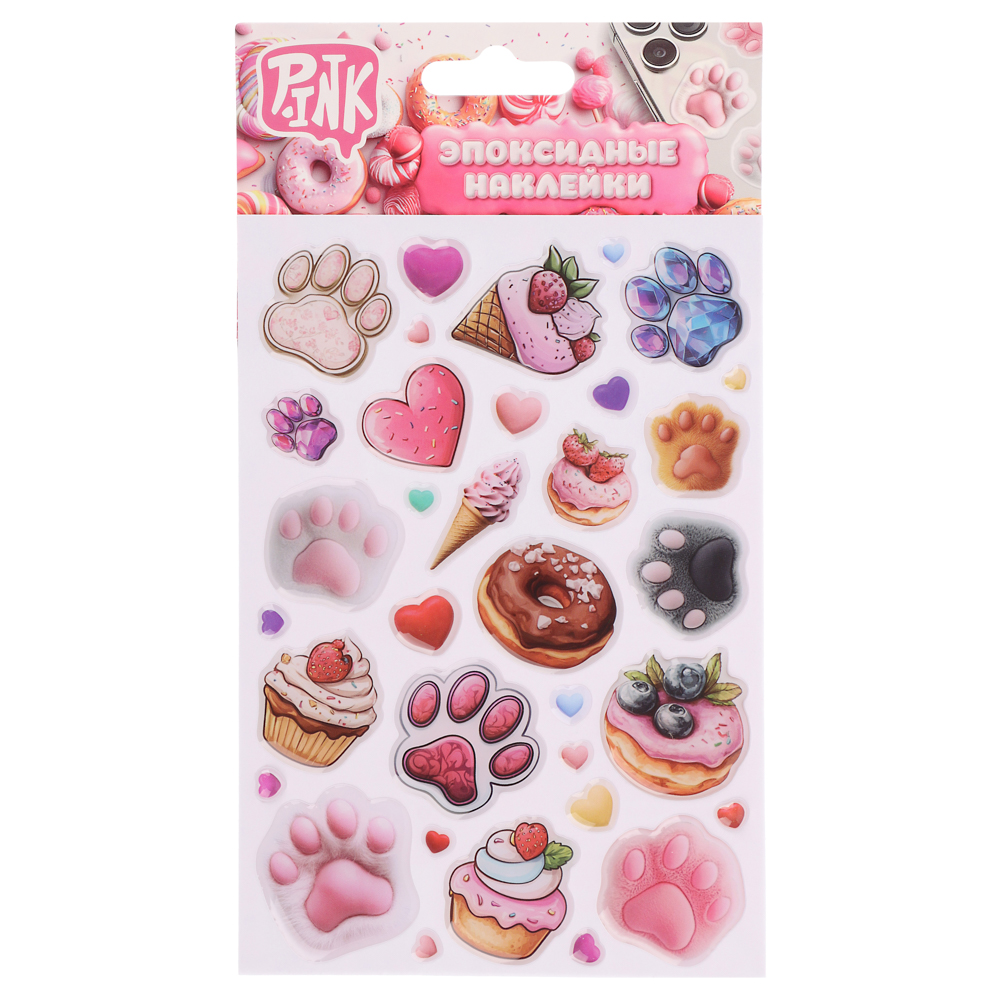 Наклейки эпоксидные, 11x20 см, в ассортименте, арт.№ 503-564